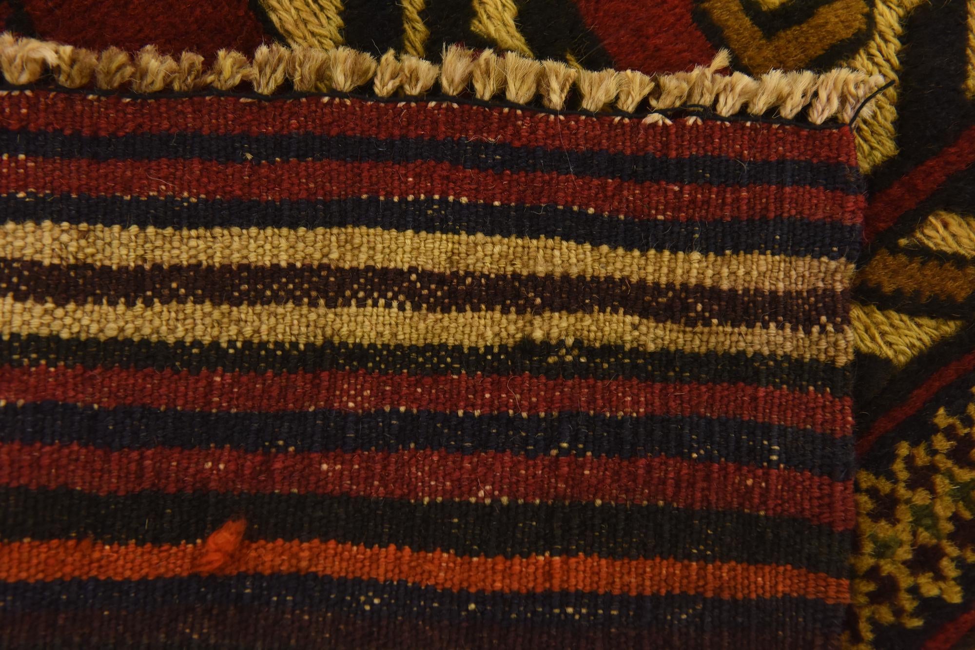 4' 2 x 6' 4 Hand Knotted Sumak Wool Rug