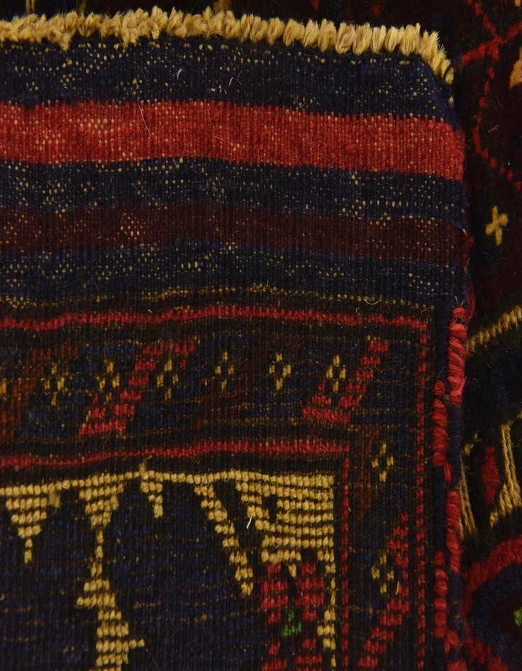 Detail image of 2' 10 x 4' 8  Hand Knotted Sumak Wool Rug