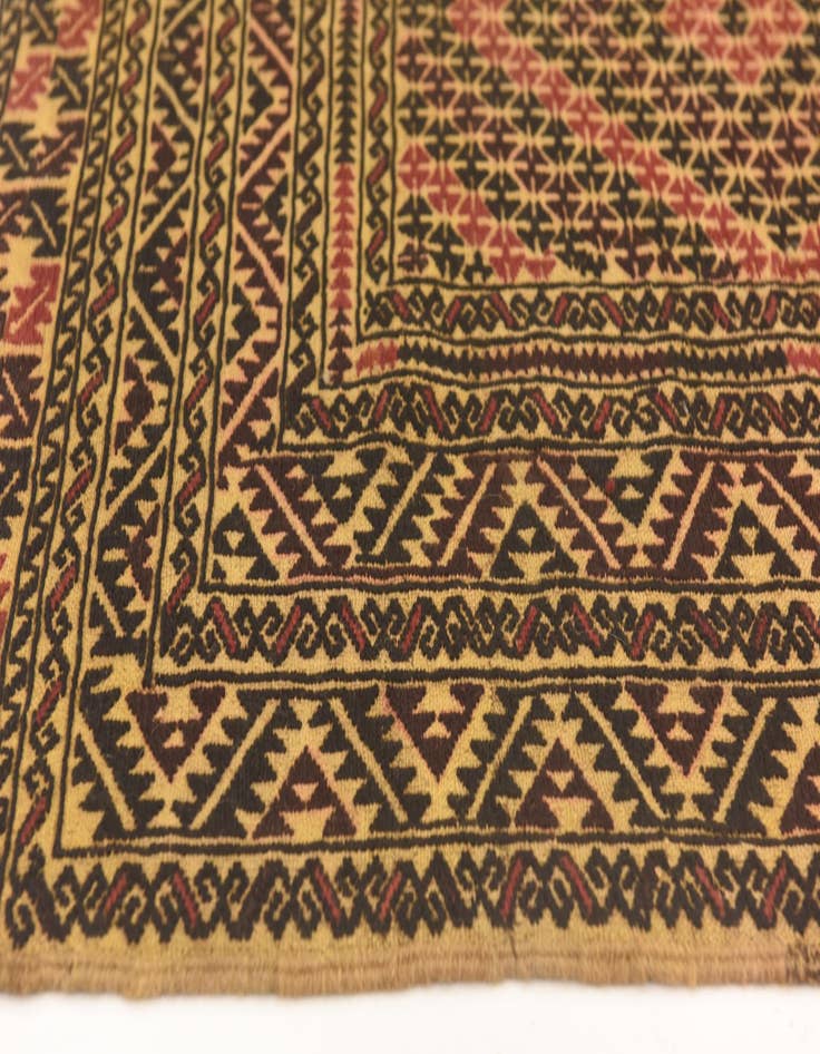 Detail image of 3' 9 x 6' 3  Hand Knotted Sumak Wool Rug