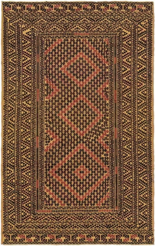 3' 9 x 6' 3 Hand Knotted Sumak Wool Rug