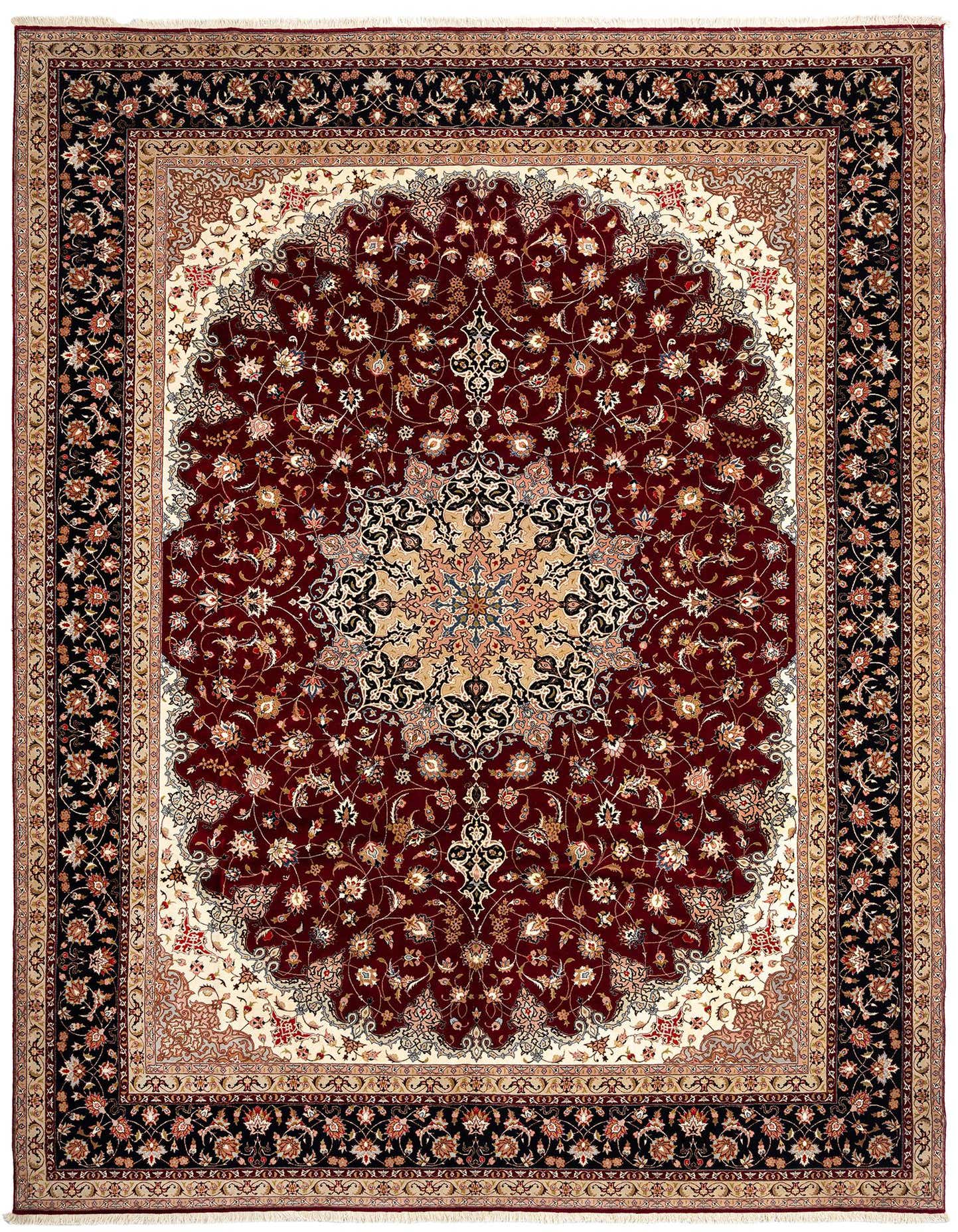 9' 10 x 13' 5 Tabriz Wool Rug