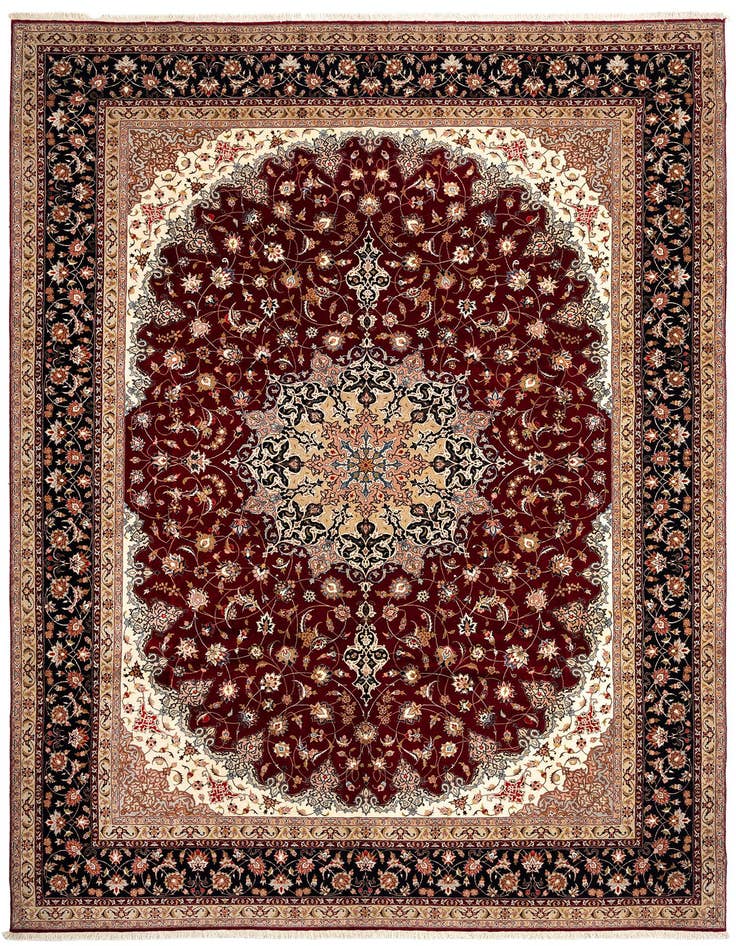Detail image of 9' 10 x 13' 5 Tabriz Wool Rug