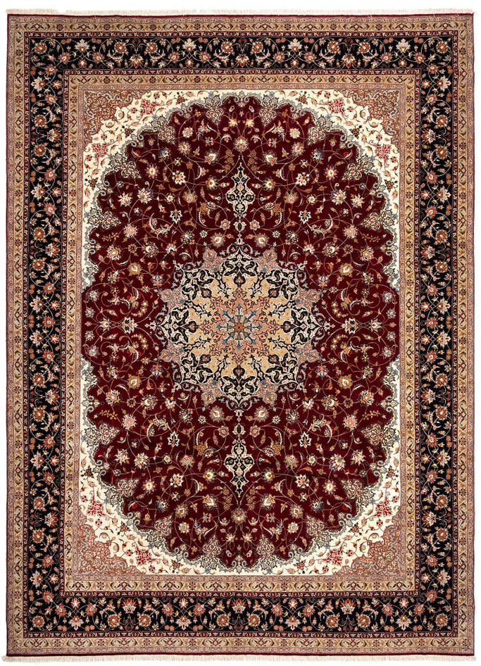 Detail image of 9' 10 x 13' 5 Tabriz Wool Rug