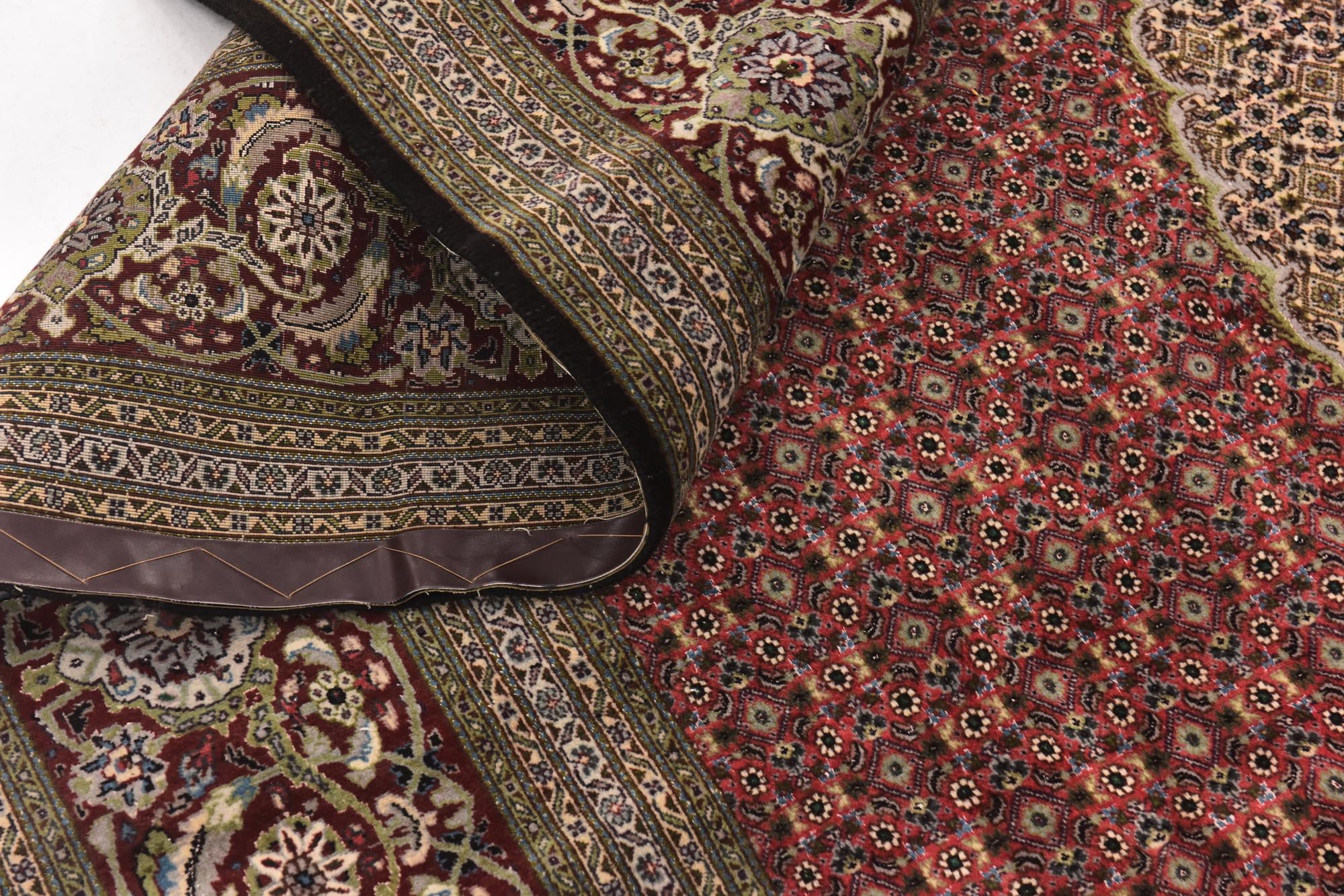 8' x 11' 7 Hand Knotted Tabriz Persian Rug