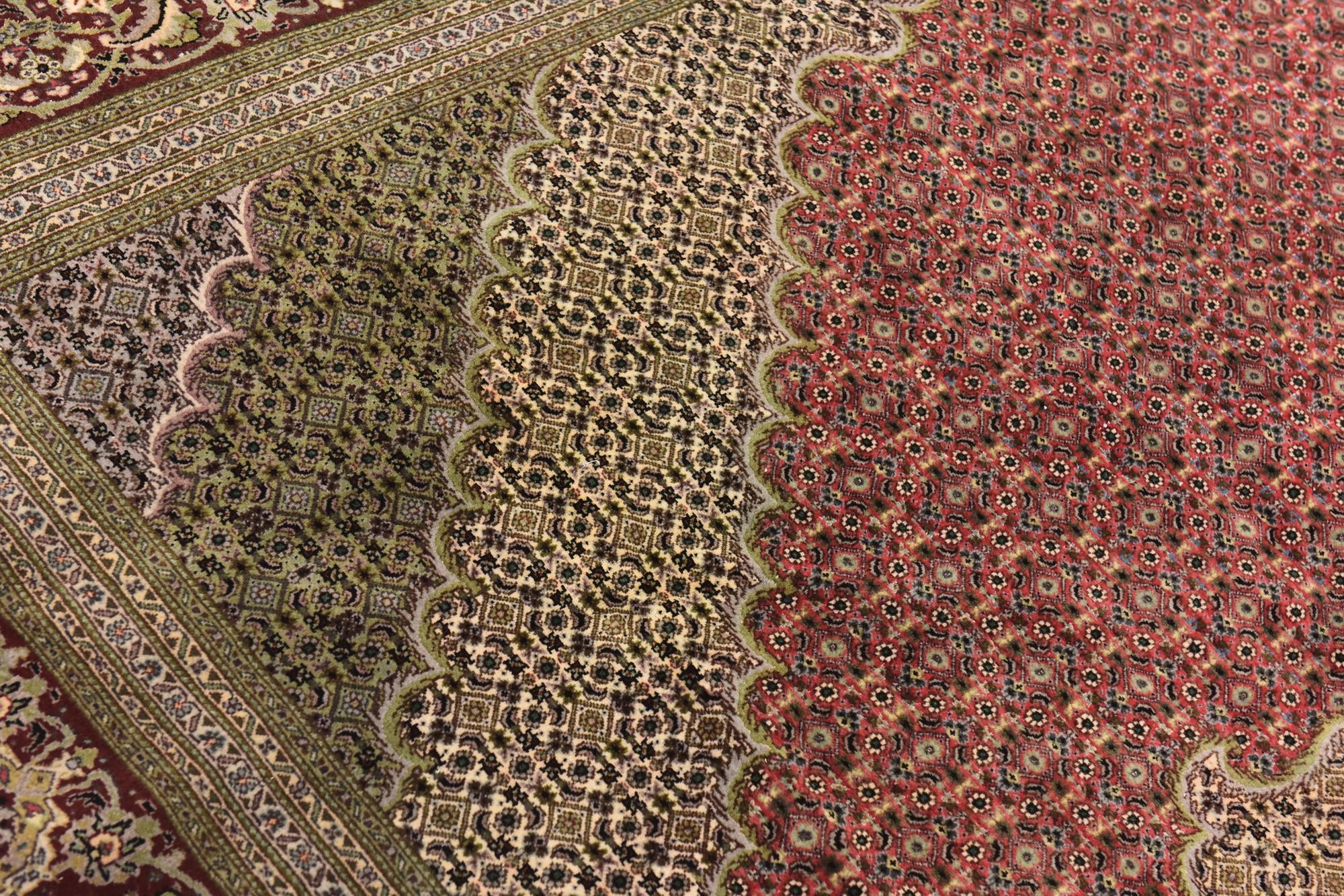 8' x 11' 7 Hand Knotted Tabriz Persian Rug