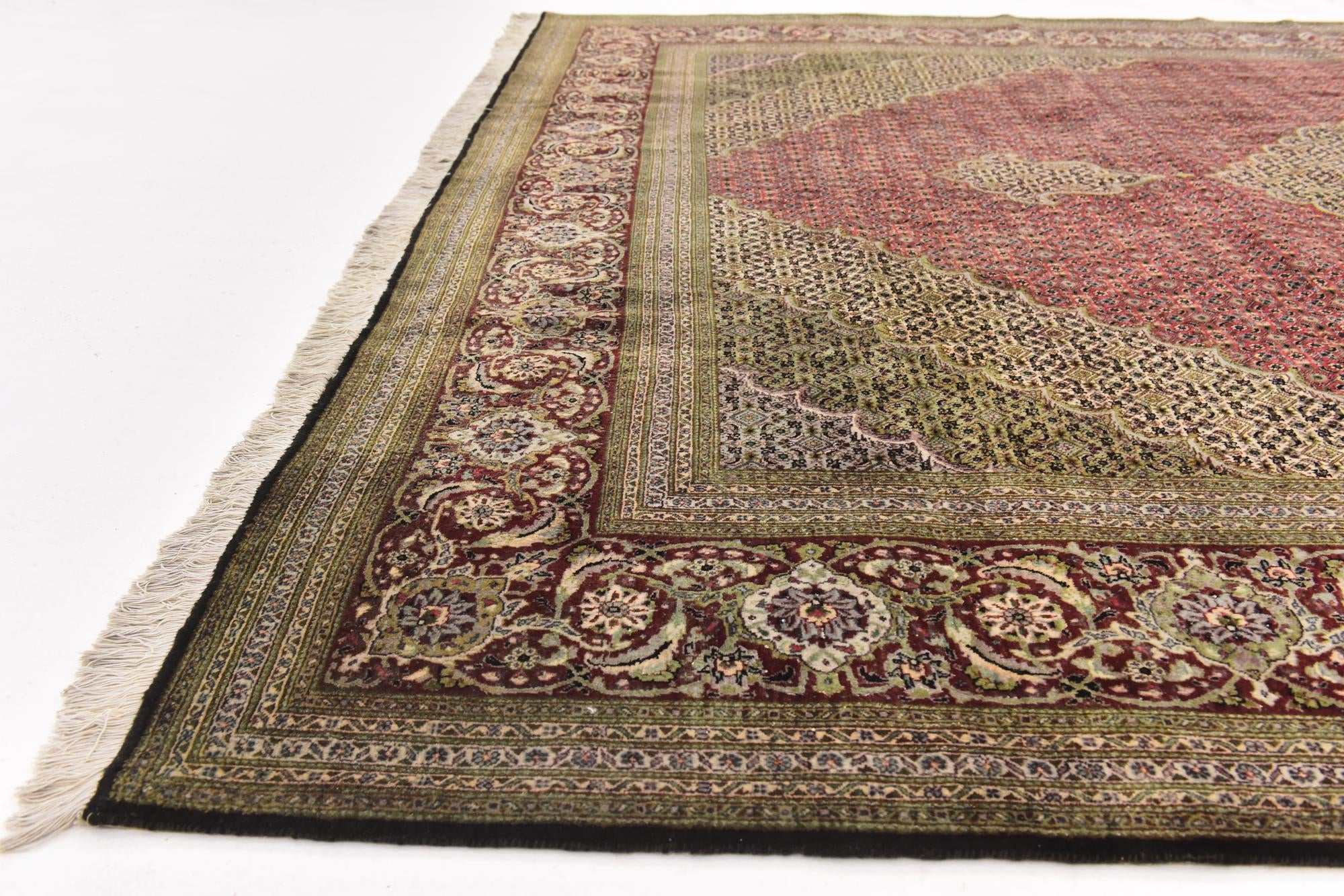 8' x 11' 7 Hand Knotted Tabriz Persian Rug