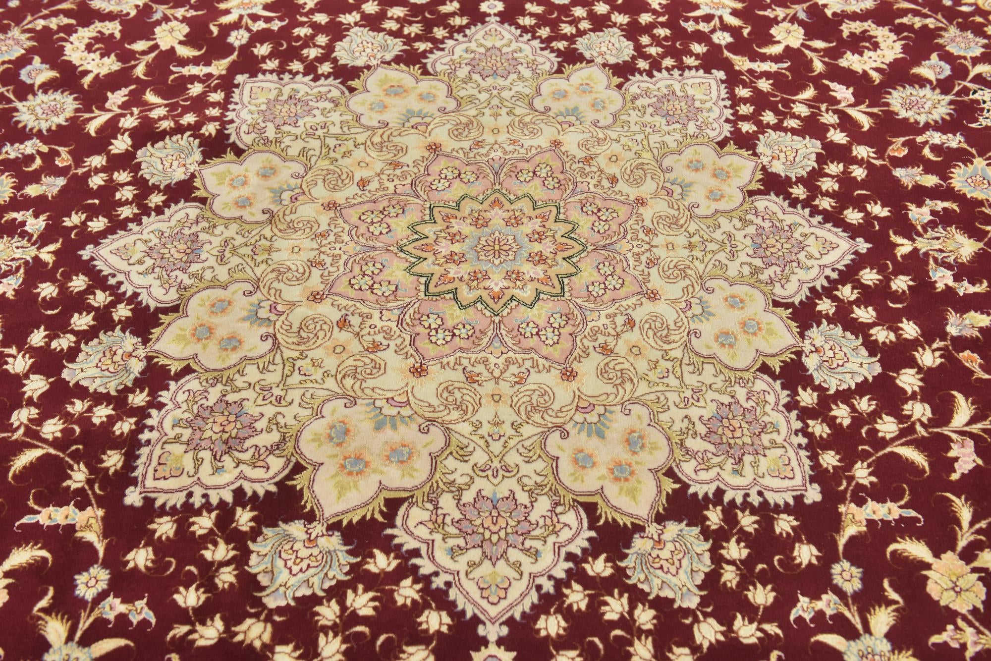 9' 9 x 13' 6 Hand Knotted Tabriz Persian Rug