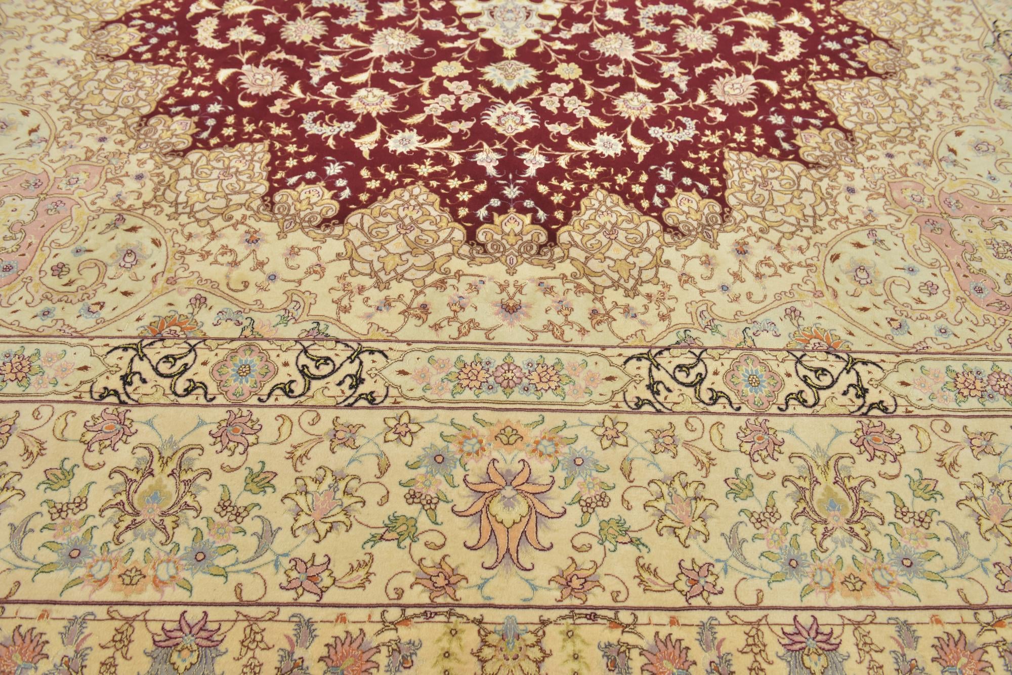 9' 9 x 13' 6 Hand Knotted Tabriz Persian Rug
