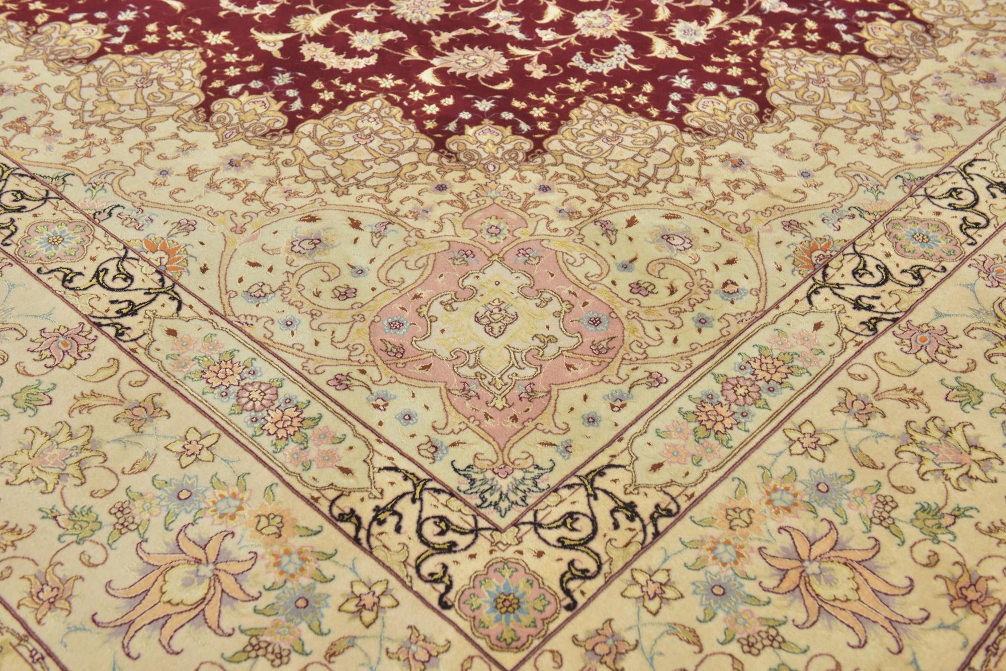 9' 9 x 13' 6 Hand Knotted Tabriz Persian Rug