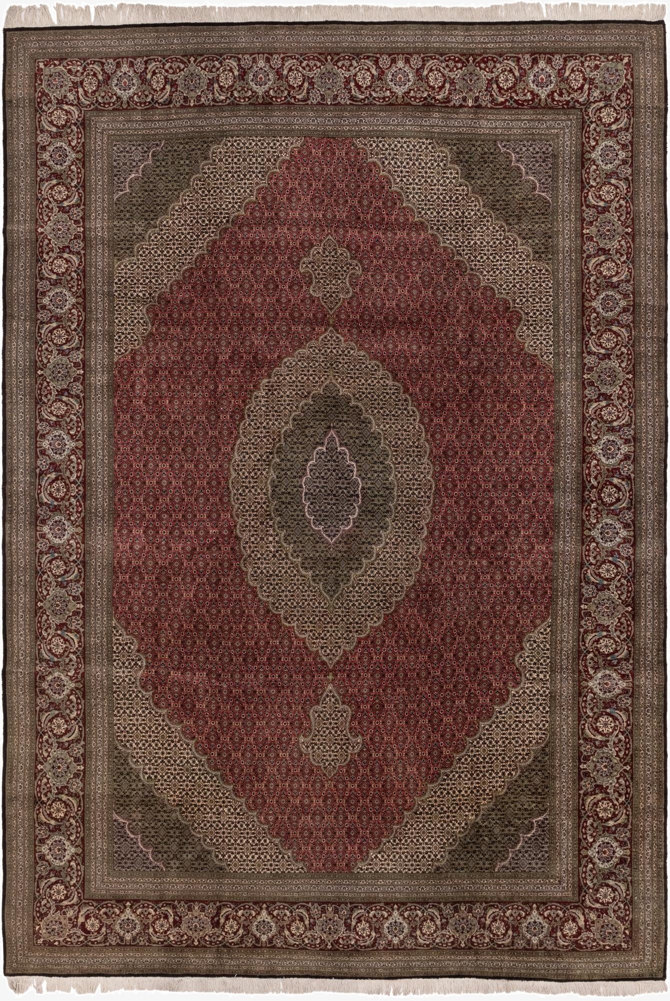 8' x 11' 7  Hand Knotted Tabriz Persian Rug
