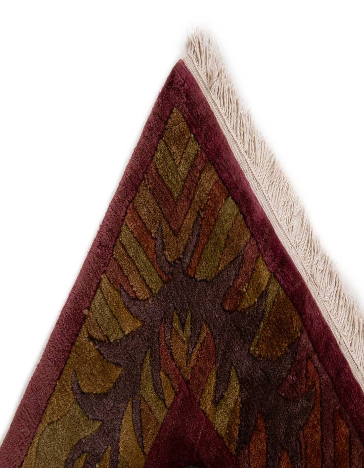 Detail image of 6' 8 x 8' 6  Hand Knotted Tibet Wool Rug