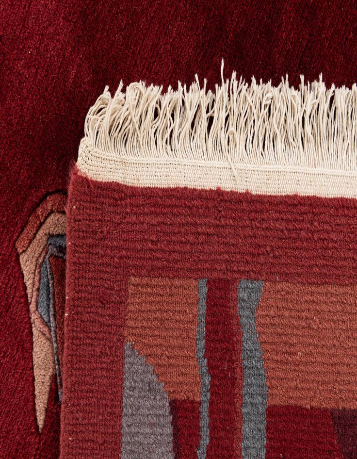 Detail image of 6' 7 x 9' 11  Hand Knotted Tibet Wool Rug