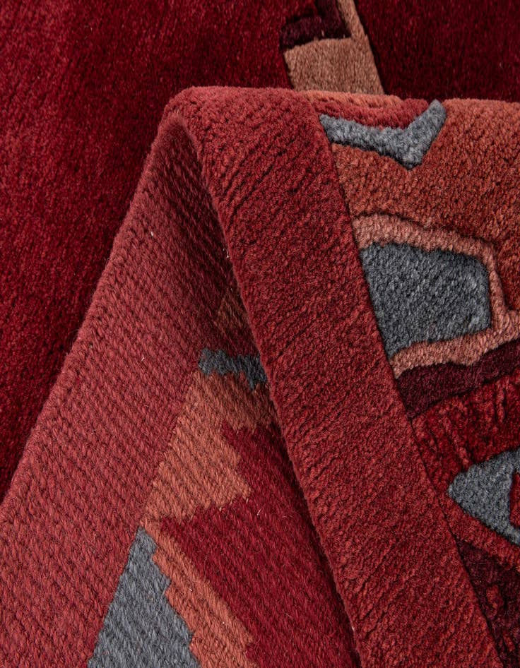 Detail image of 6' 7 x 9' 11  Hand Knotted Tibet Wool Rug