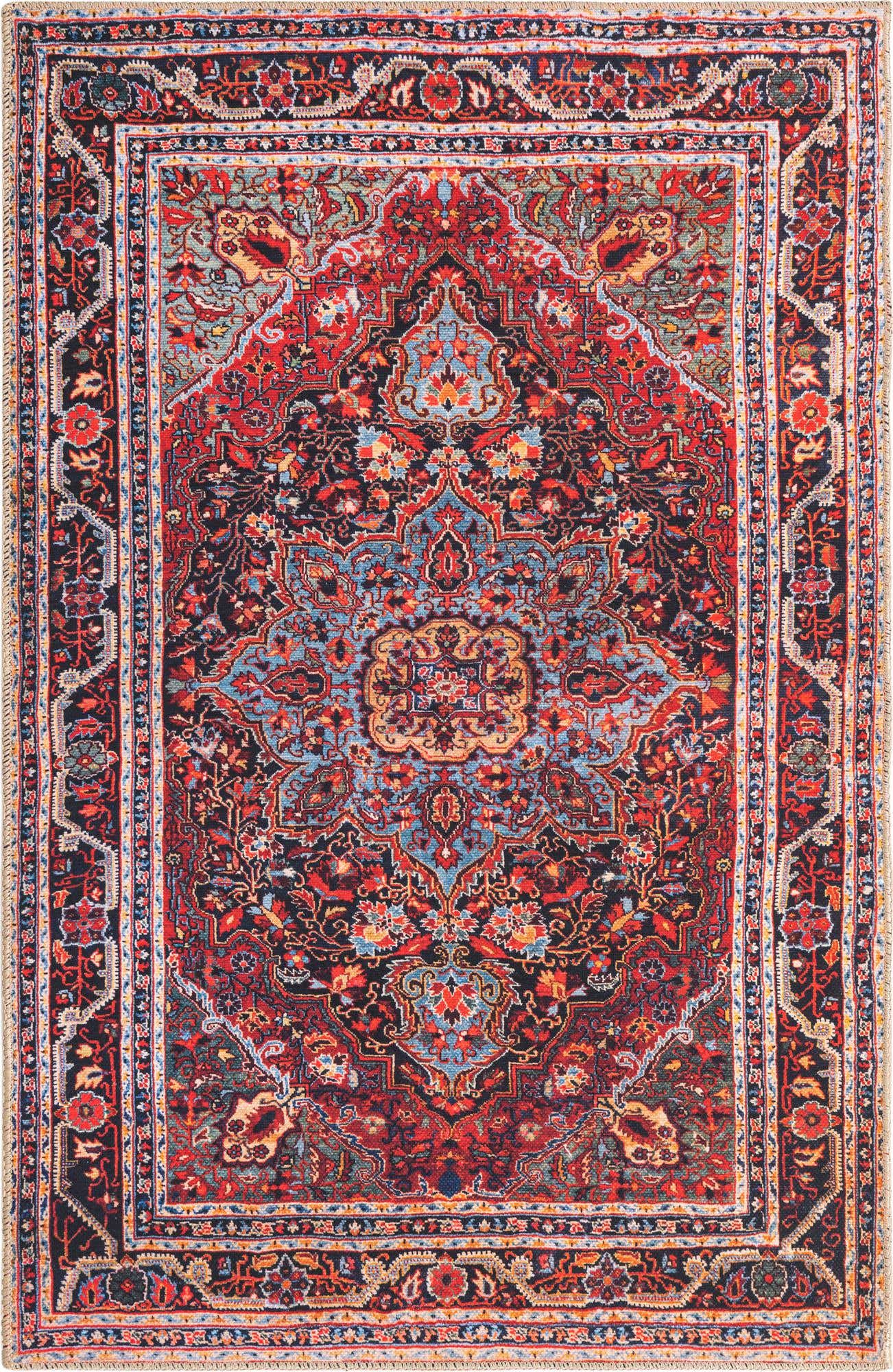 3' 6 x 5' 6 Washable Timeless Rug