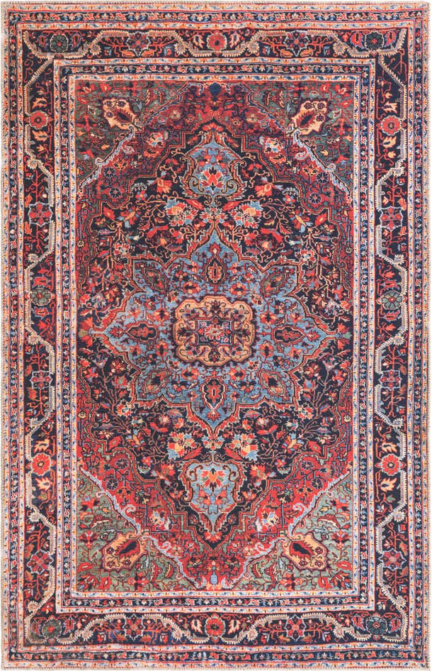 Detail image of 5' x 8' Washable Timeless Rug
