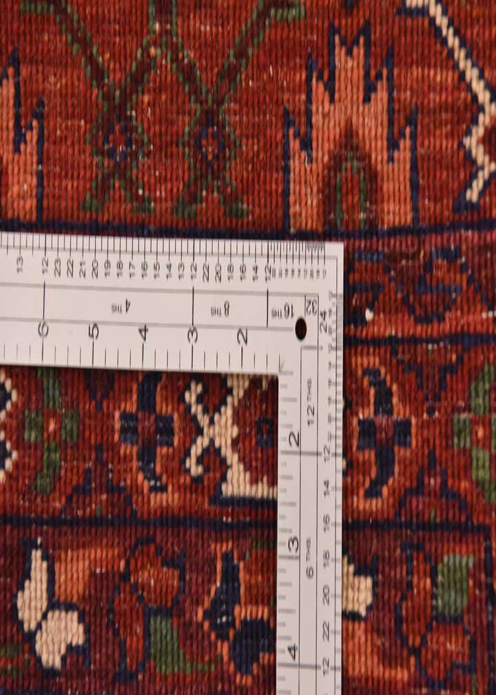 9' 10 x 13' 2 Hand Knotted Torkaman Wool Rug