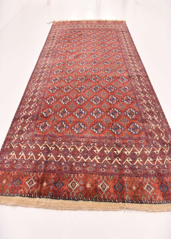 9' 10 x 13' 2 Hand Knotted Torkaman Wool Rug