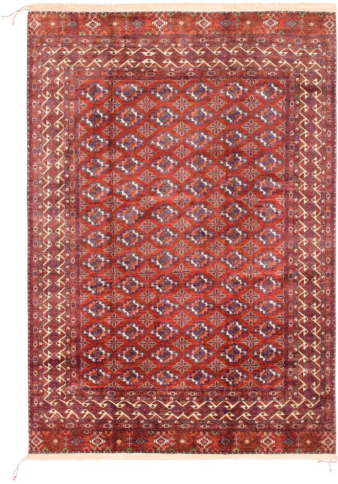 Detail image of 9' 10 x 13' 2 Hand Knotted Torkaman Wool Rug