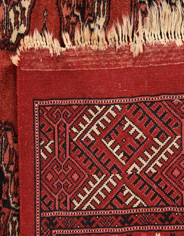 Detail image of 8' 4 x 11' 6  Hand Knotted Torkaman Persian Wool Rug