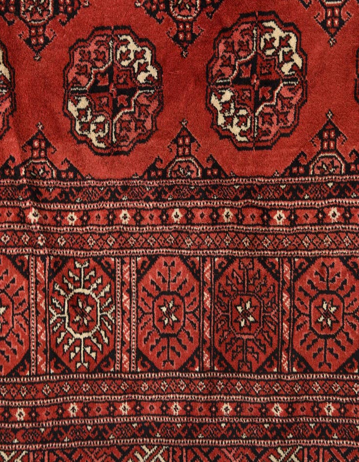 Detail image of 8' 4 x 11' 6  Hand Knotted Torkaman Persian Wool Rug