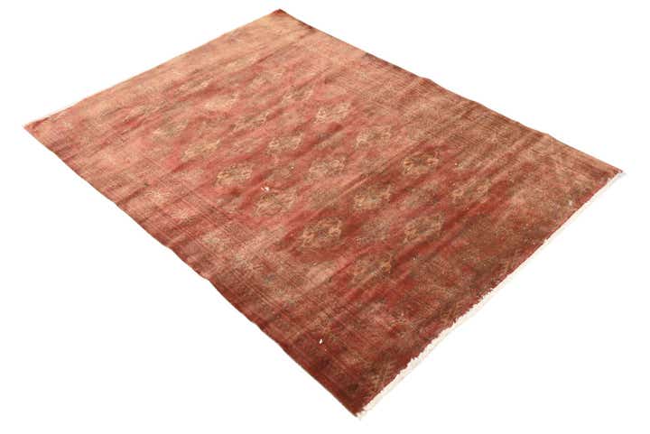 3' 5 x 4' 9 Hand Knotted Torkaman Persian Wool Rug