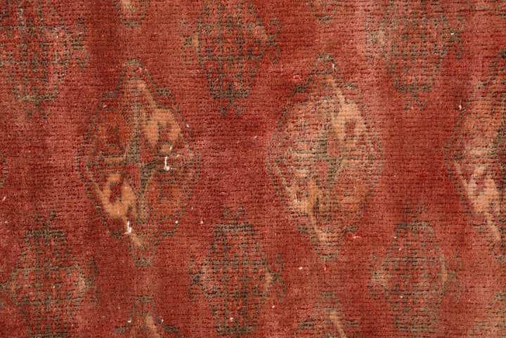 3' 5 x 4' 9 Hand Knotted Torkaman Persian Wool Rug