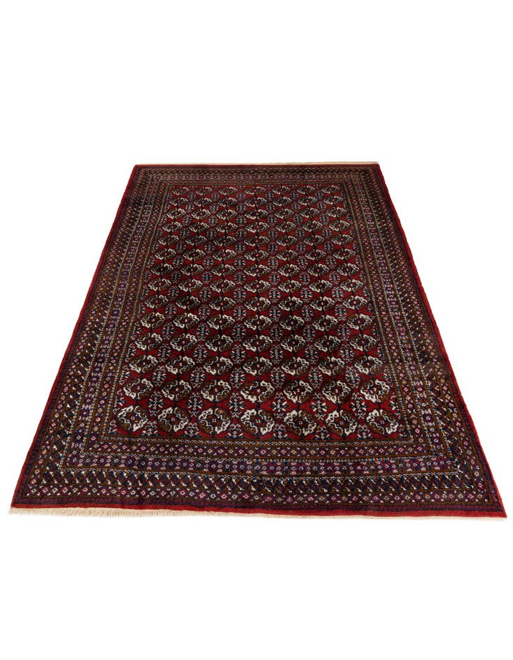 Detail image of 6' 6 x 9' 9 Hand Knotted Torkaman Wool Rug