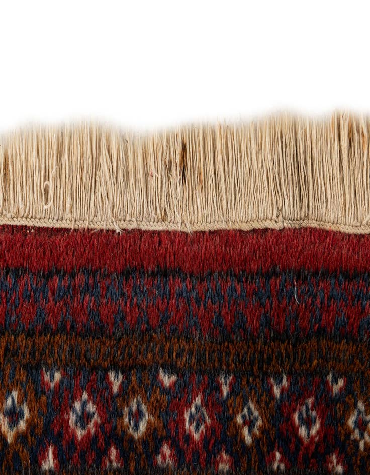 Detail image of 6' 6 x 9' 9 Hand Knotted Torkaman Wool Rug