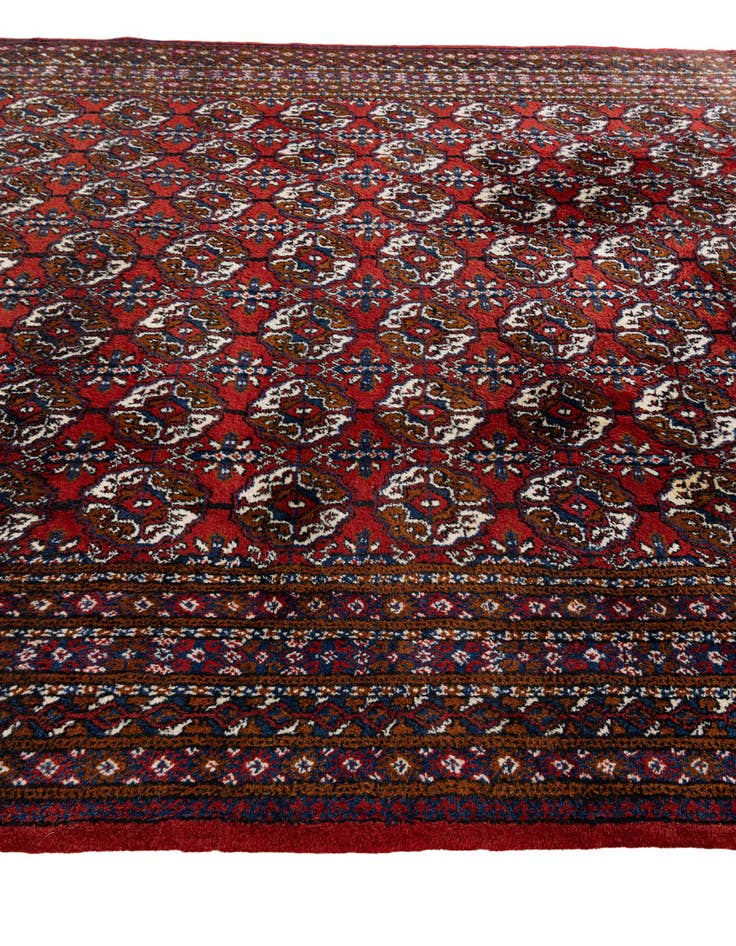 Detail image of 6' 6 x 9' 9 Hand Knotted Torkaman Wool Rug