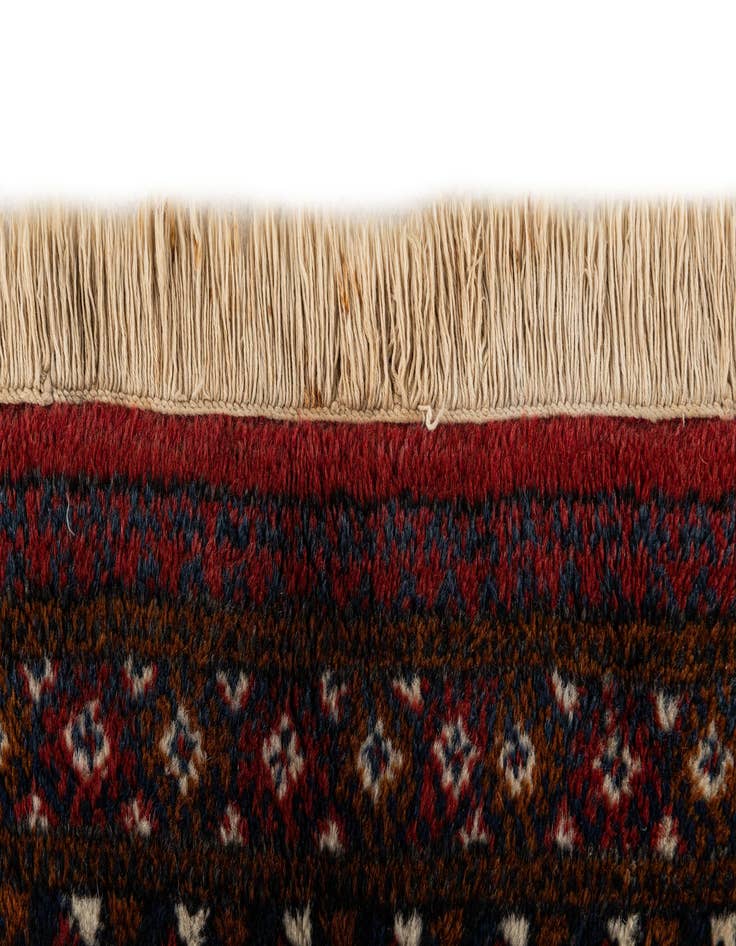 Detail image of 6' 6 x 9' 9 Hand Knotted Torkaman Wool Rug