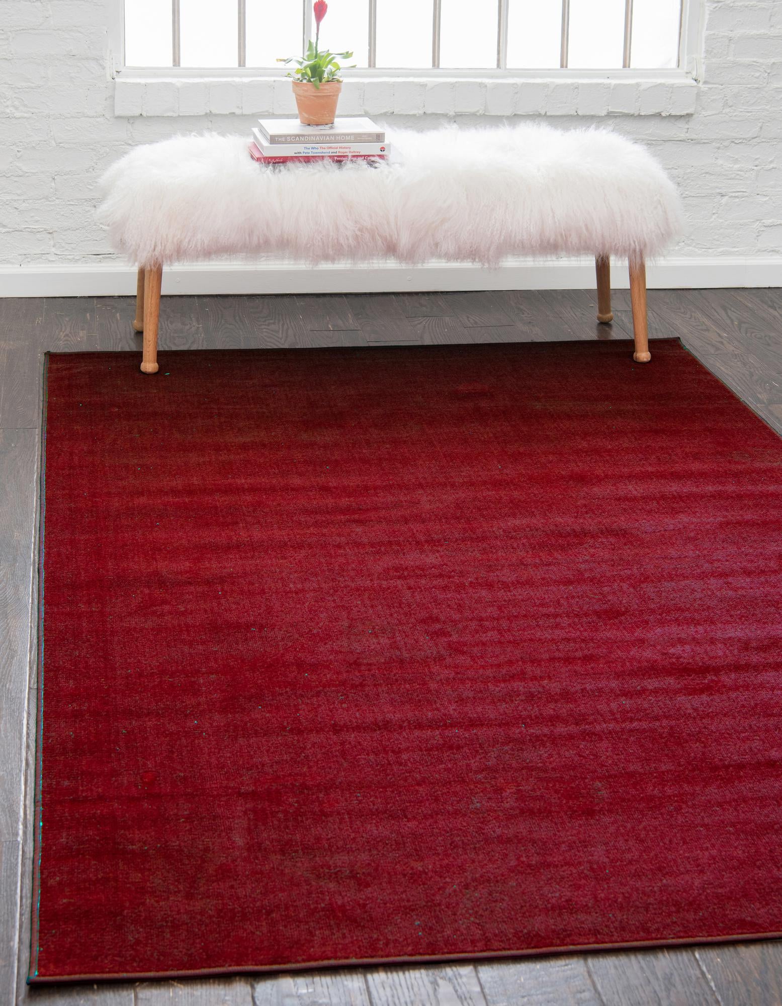 Custom Burgundy Tribeca Rug