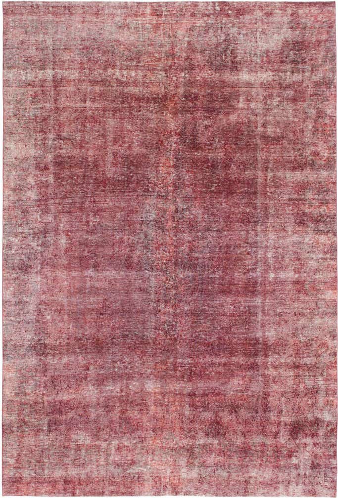 8' 8 x 12' 10 Hand Knotted Ultra Vintage Persian Wool Rug