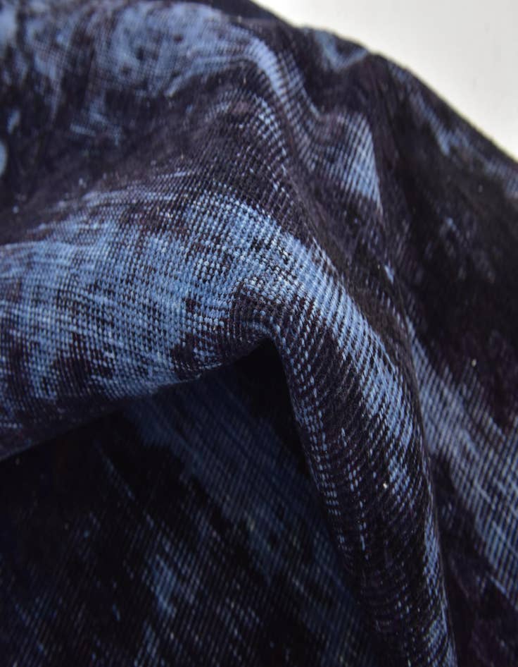 Detail image of 4' 8 x 8' 8  Hand Knotted Ultra Vintage Persian Wool Rug