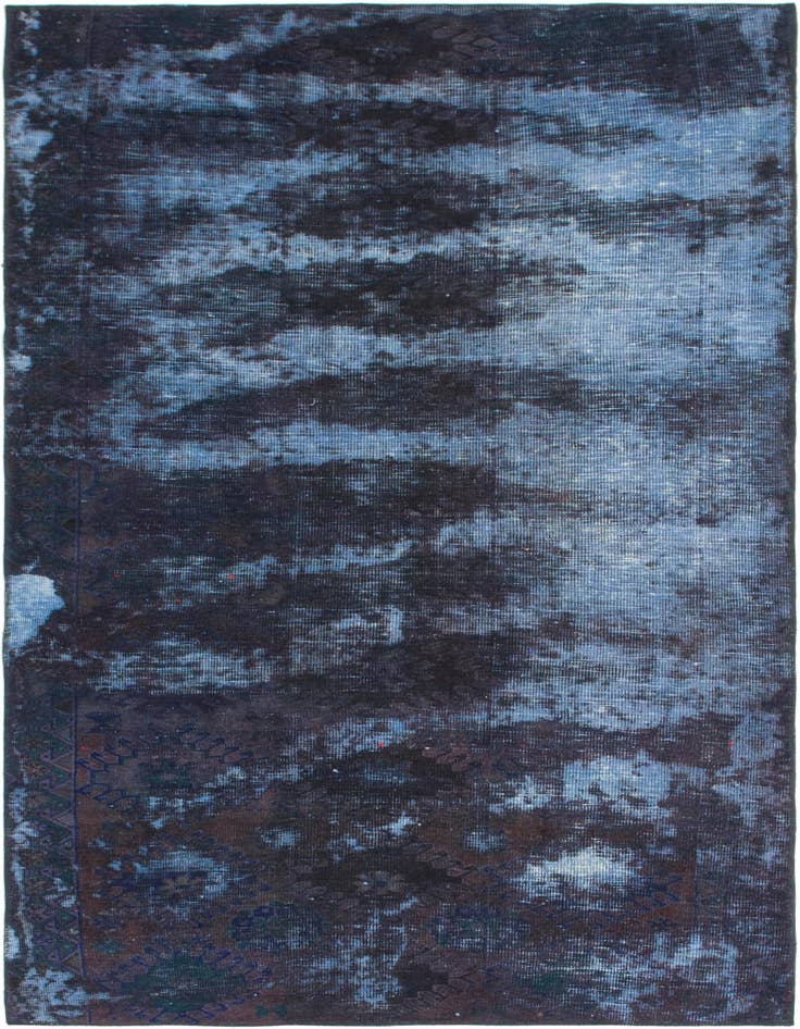 Detail image of 4' 8 x 8' 8 Hand Knotted Ultra Vintage Persian Wool Rug