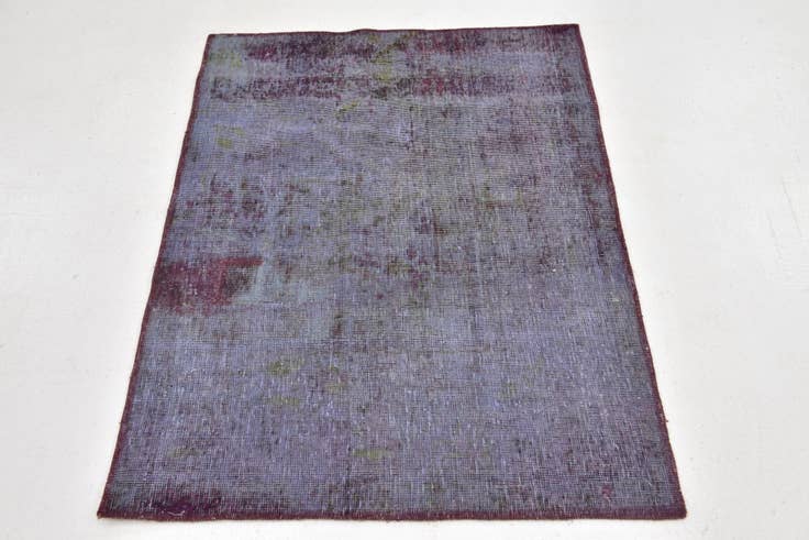 Detail image of 2' 10 x 4' Hand Knotted Ultra Vintage Persian Wool Rug