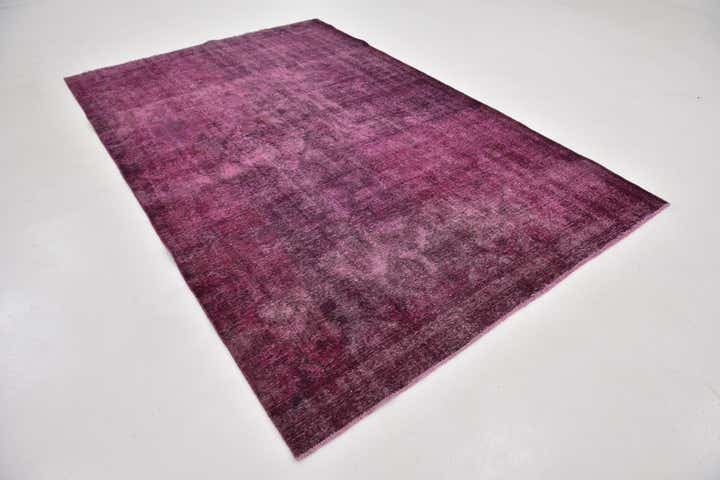 6' 3 x 9' 8 Hand Knotted Ultra Vintage Persian Wool Rug