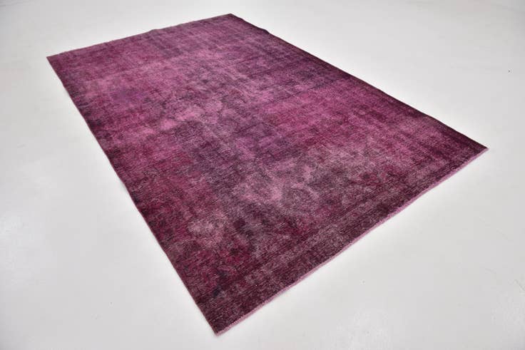 Detail image of 6' 3 x 9' 8 Hand Knotted Ultra Vintage Persian Wool Rug