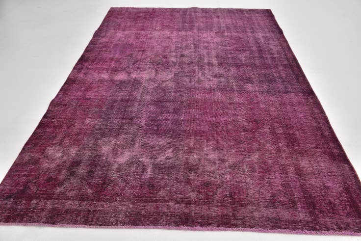 Detail image of 6' 3 x 9' 8 Hand Knotted Ultra Vintage Persian Wool Rug