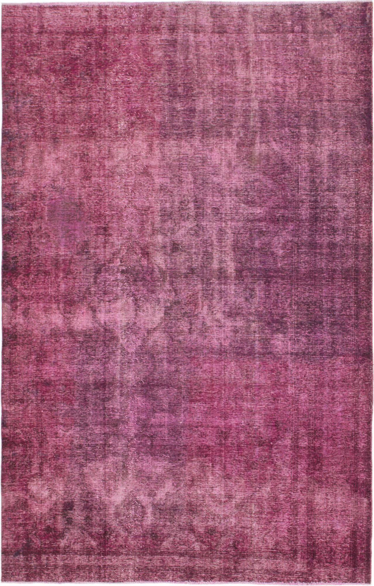6' 3 x 9' 8 Hand Knotted Ultra Vintage Persian Wool Rug