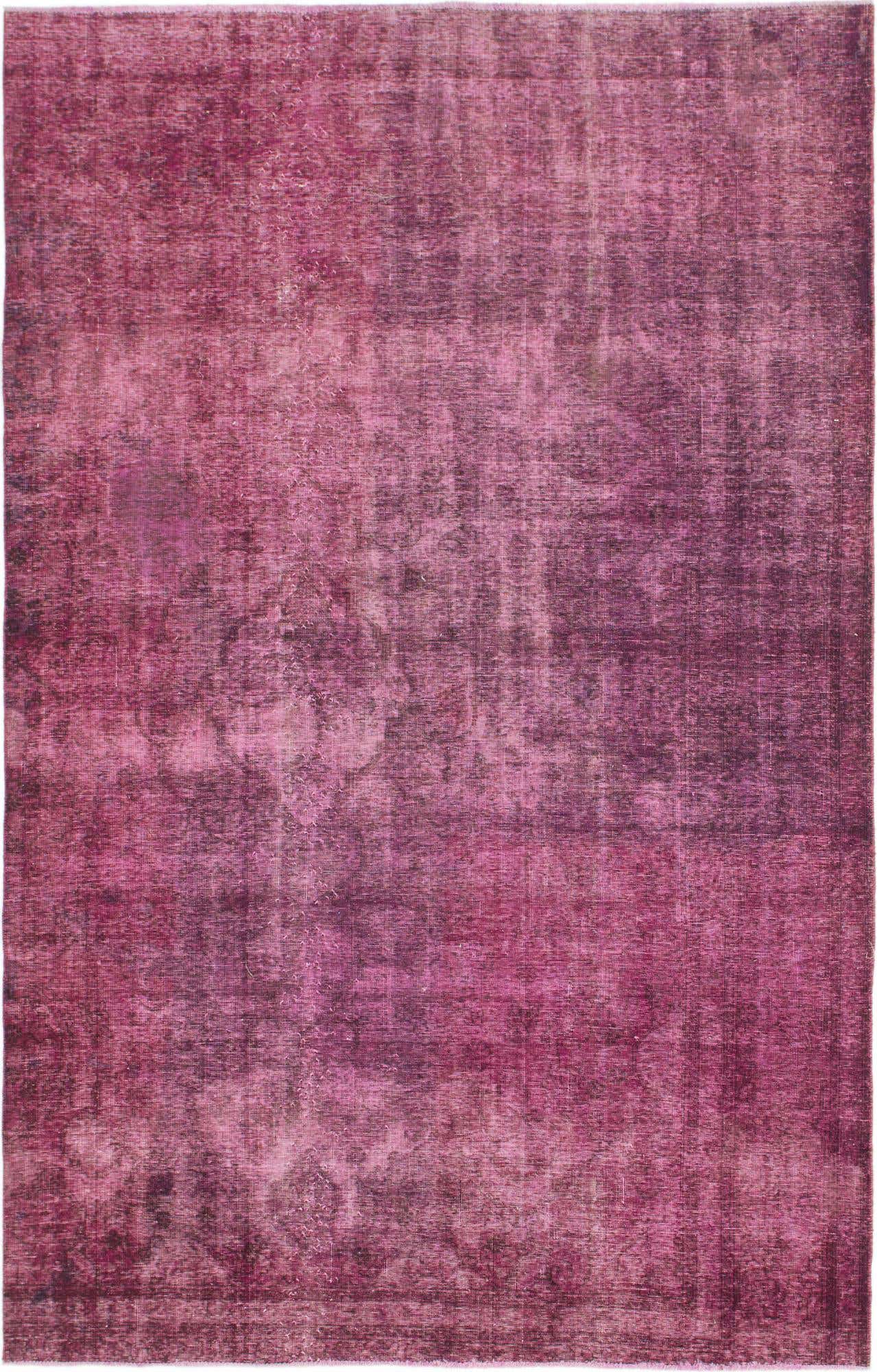 6' 3 x 9' 8 Hand Knotted Ultra Vintage Persian Wool Rug