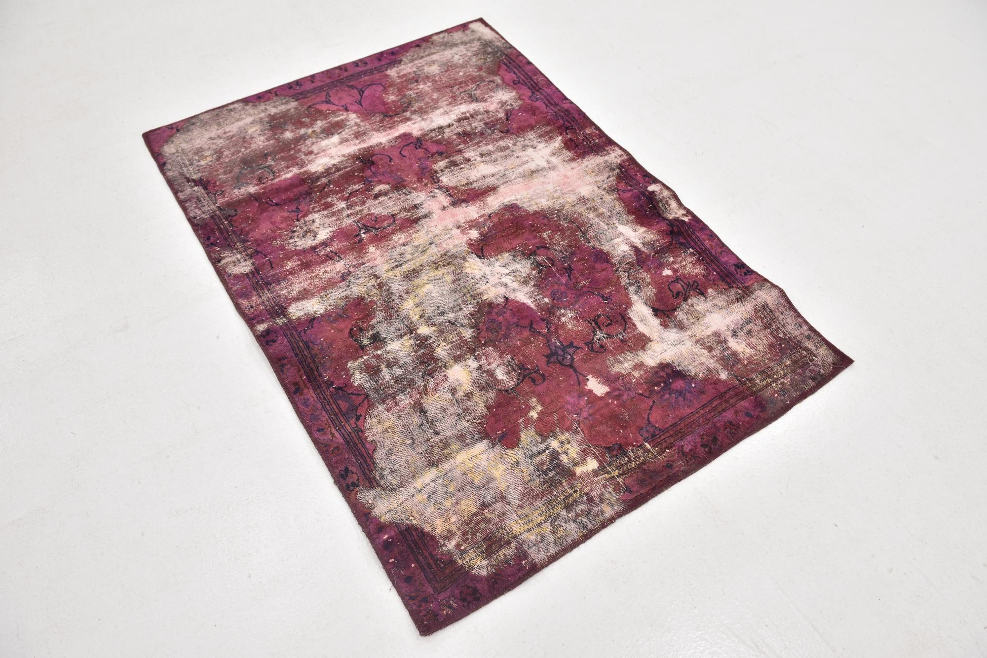 3' 6 x 5' 2 Hand Knotted Ultra Vintage Persian Wool Rug