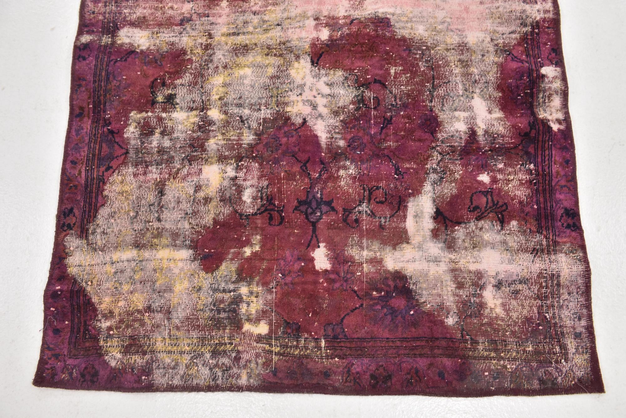 3' 6 x 5' 2 Hand Knotted Ultra Vintage Persian Wool Rug