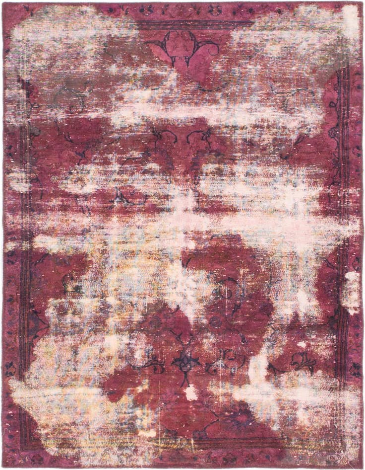 Detail image of 3' 6 x 5' 2 Hand Knotted Ultra Vintage Persian Wool Rug