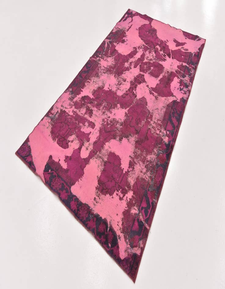 Detail image of 5' 2 x 9'  Hand Knotted Ultra Vintage Persian Wool Rug