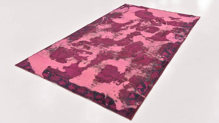 Detail image of 5' 2 x 9' Hand Knotted Ultra Vintage Persian Wool Rug