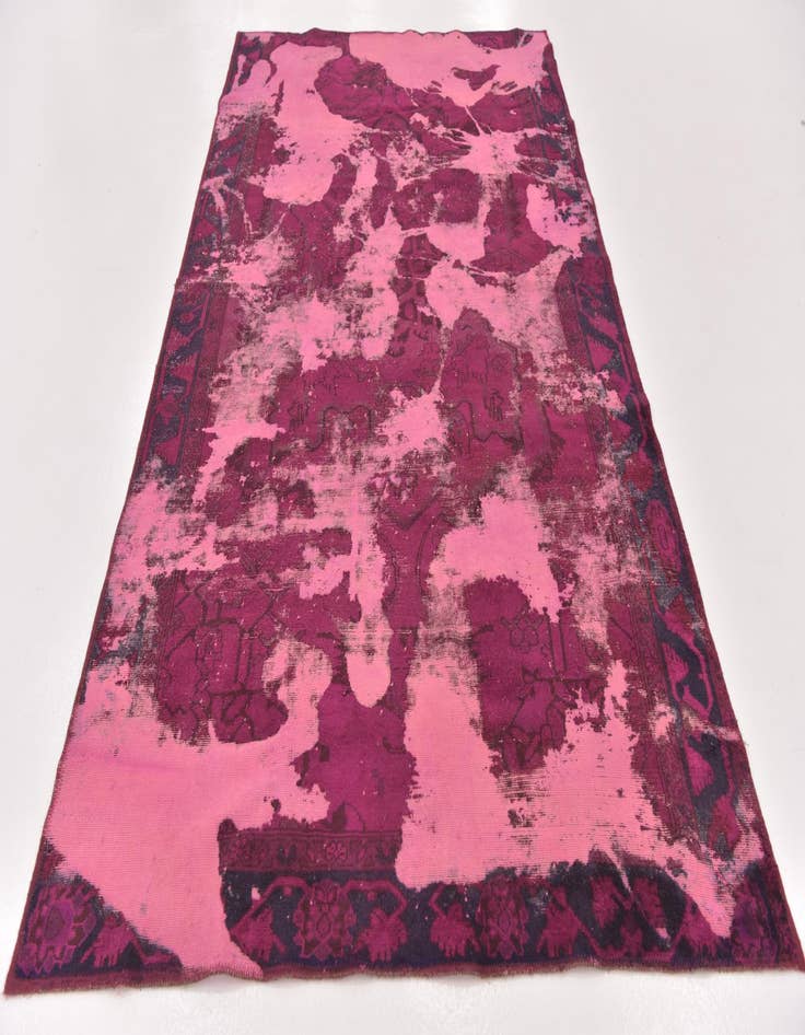 Detail image of 5' 2 x 9'  Hand Knotted Ultra Vintage Persian Wool Rug