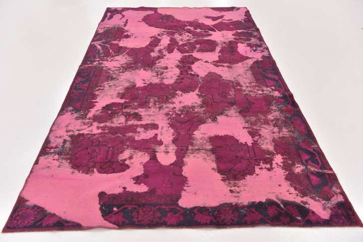 5' 2 x 9' Hand Knotted Ultra Vintage Persian Wool Rug