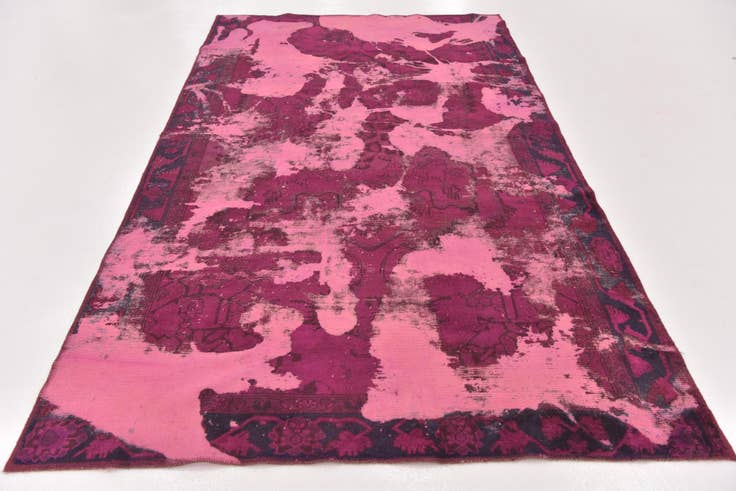 Detail image of 5' 2 x 9' Hand Knotted Ultra Vintage Persian Wool Rug