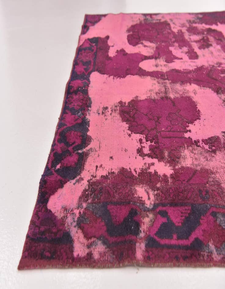 Detail image of 5' 2 x 9'  Hand Knotted Ultra Vintage Persian Wool Rug