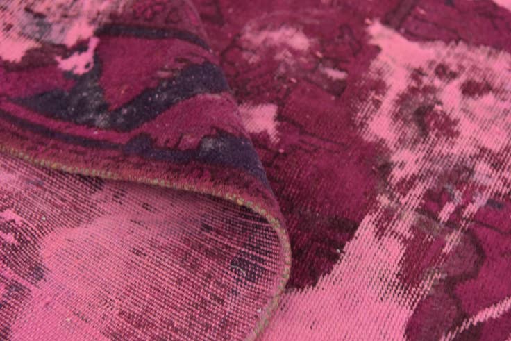 Detail image of 5' 2 x 9' Hand Knotted Ultra Vintage Persian Wool Rug